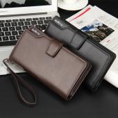 100% echtem Leder Männlichen Herren Brieftasche Mode Herren Clutch Handtasche Lange multifunktionale Geld