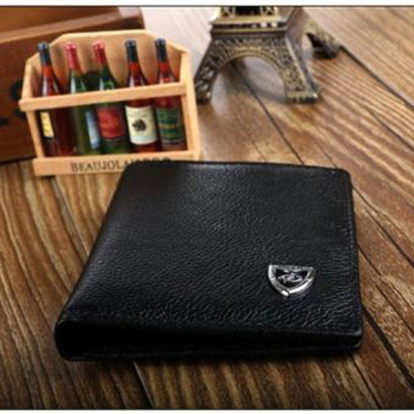 1 stück Hochwertige Mode Für Herren RindsLeder Brieftasche ID Kartenhalter Bifold Mini Brieftasche