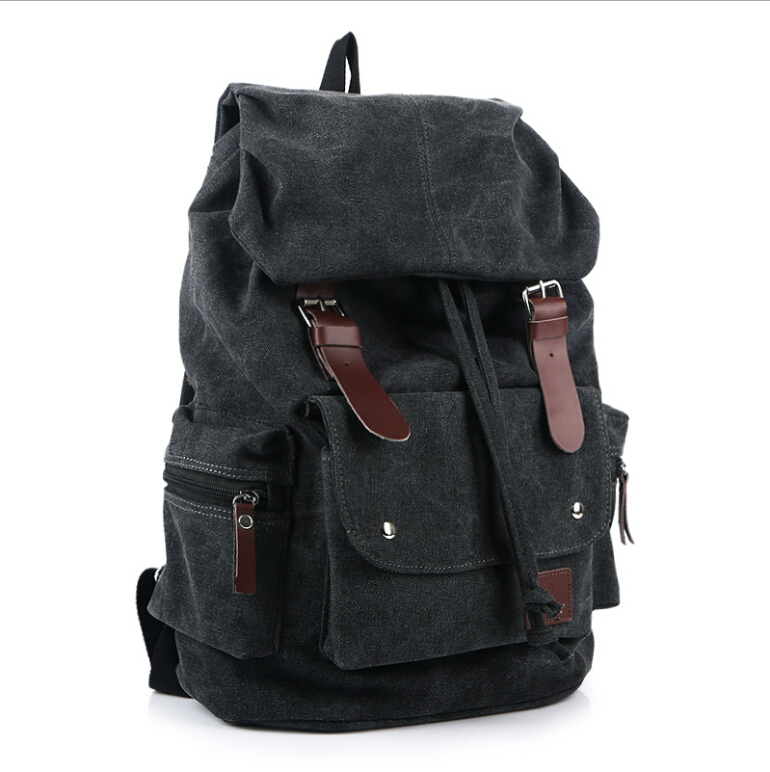 Neue  Mode Vintage Herren Rucksäcke Patchwork vintage Tasche Leinwand Umhängetaschen Rucksack Schultasche