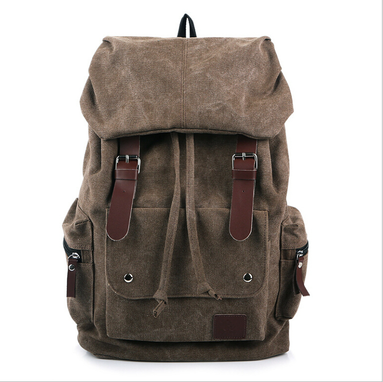 Neue  Mode Vintage Herren Rucksäcke Patchwork vintage Tasche Leinwand Umhängetaschen Rucksack Schultasche