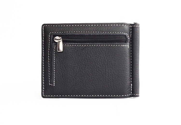 Echtes Leder Herren Brieftaschen Mit Reißverschluss Münzfach Berühmten Marke Vintage Herren