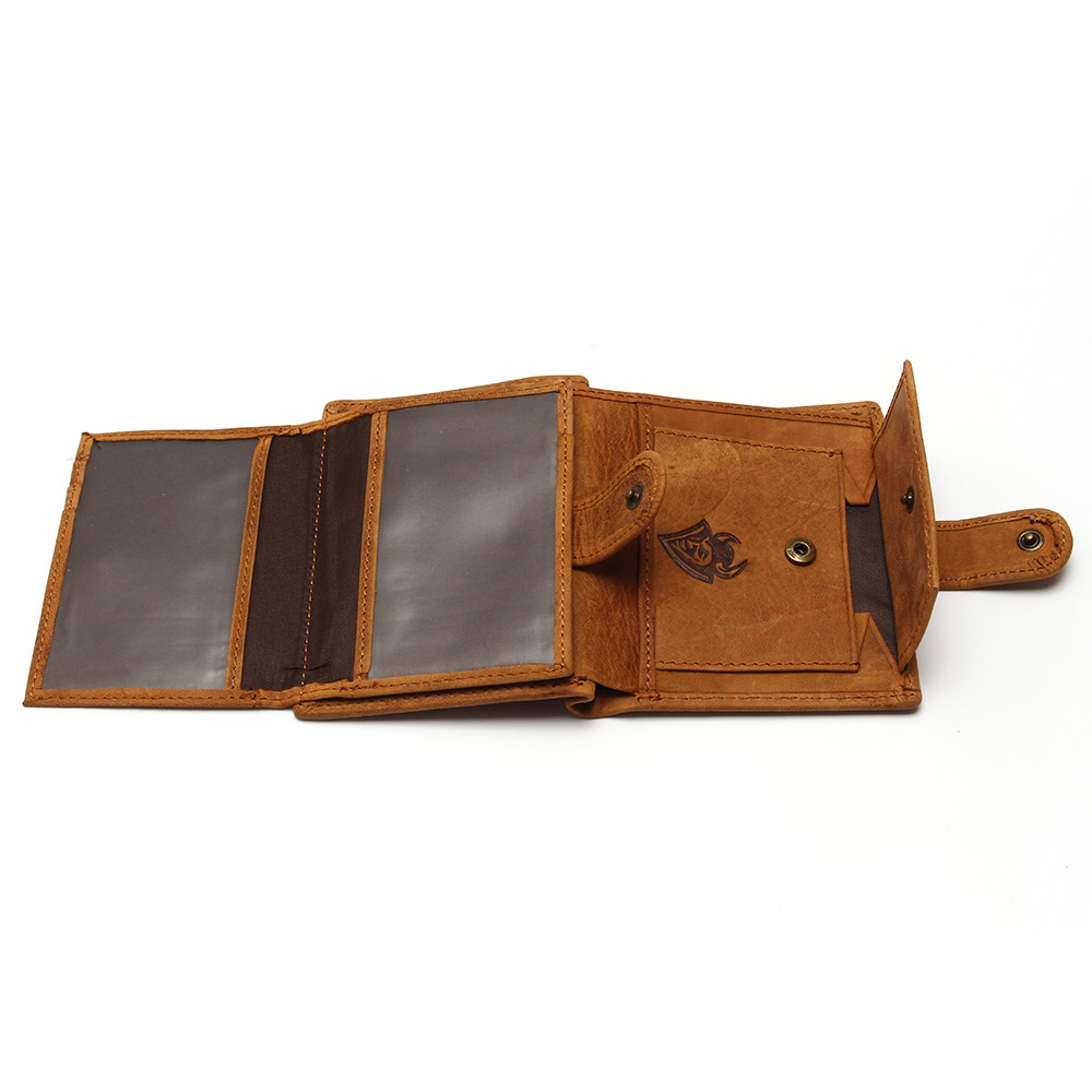 Herren Geldbörsen Marke Vintage Designer Echte öl Wachs Leder RindsLeder Kurze Bifold Geldbörse Karte