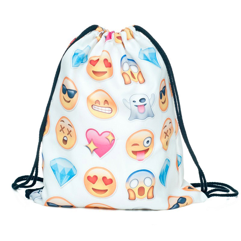neue Mode Emoji Rucksack Druck Tasche Damen Rucksäcke für teenager mädchen Hohe Qualität Polyester