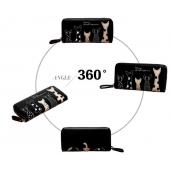 neue Damen Geldbörsen In Europa Und Amerika Lange Brieftasche Weibliche Karten Halter Cartoon Katze PU Geldböse