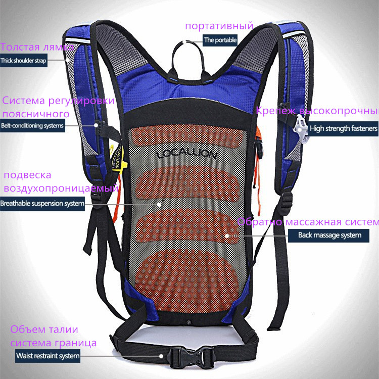 FahrradRucksack FahrradRucksäcke packsack Straßenradfahren Tasche Knapsack Reitlaufsport Rucksack Fahrt Pack