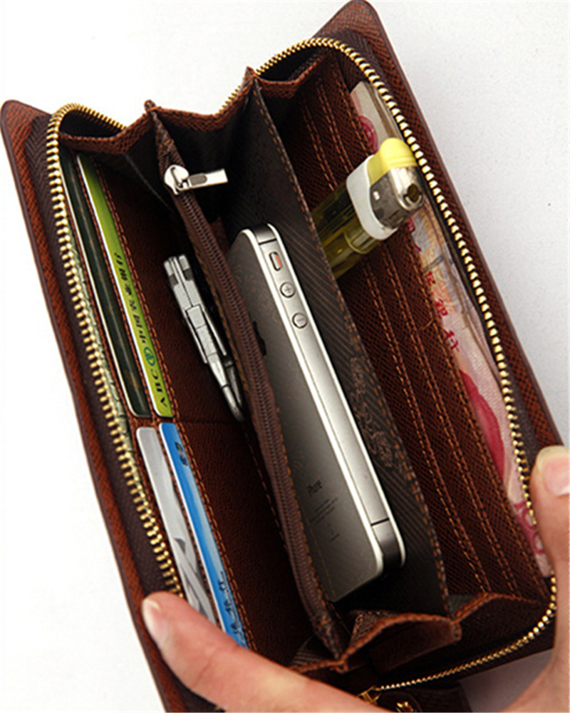 Neue Mode Marke Brieftasche Herren Brieftasche Business Gentleman Herren Handtasche Reißverschluss Geldböse