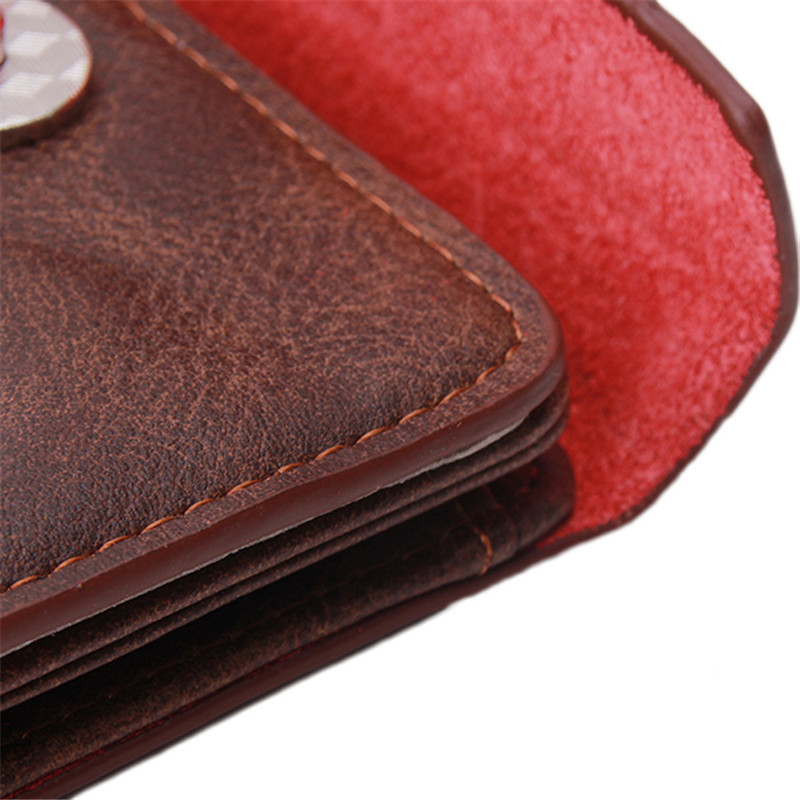 neue pu Herrenportemonnaie multifunktionale kurze bauform Herren Brieftasche Haspe Geldbörse kartenhalter