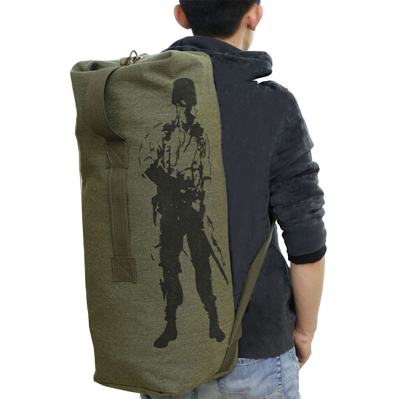 Außenreisegepäckanhänger Armee Herren Military Rucksack Leinwand BergwanderRucksack Camping
