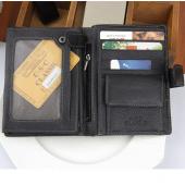 Freies Verschiffen! neue Hohe Qualität Herren Brieftasche Aus Echtem Leder Mode Design Großraum