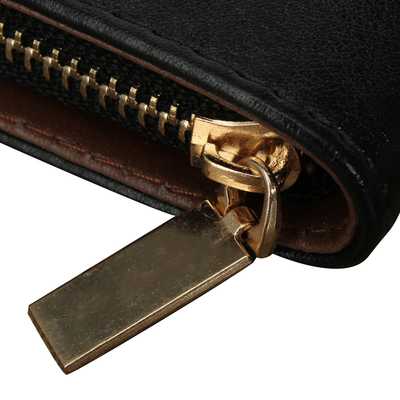 neue Portemonnaie Mens Langen Reißverschluss Geldbörse Pu Leder note Business Männlichen Clutch Carteira