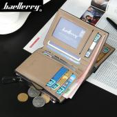 Qualität Weichem Leder Herren Brieftaschen Vertikale Business Freizeit 3 Falten Haspe Reißverschluss