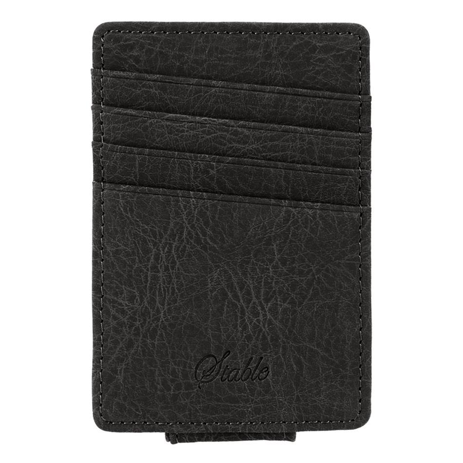 Herren Business Casual KunstLeder Geldbörse Kreditkarte Halter mit Magnet Geld Clip Großhandel Und Einze