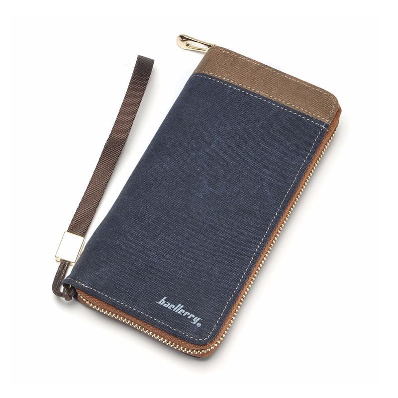 hohe Qualität Herren Tasche Reißverschluss Große Kapazität Lange Kupplung Brieftasche