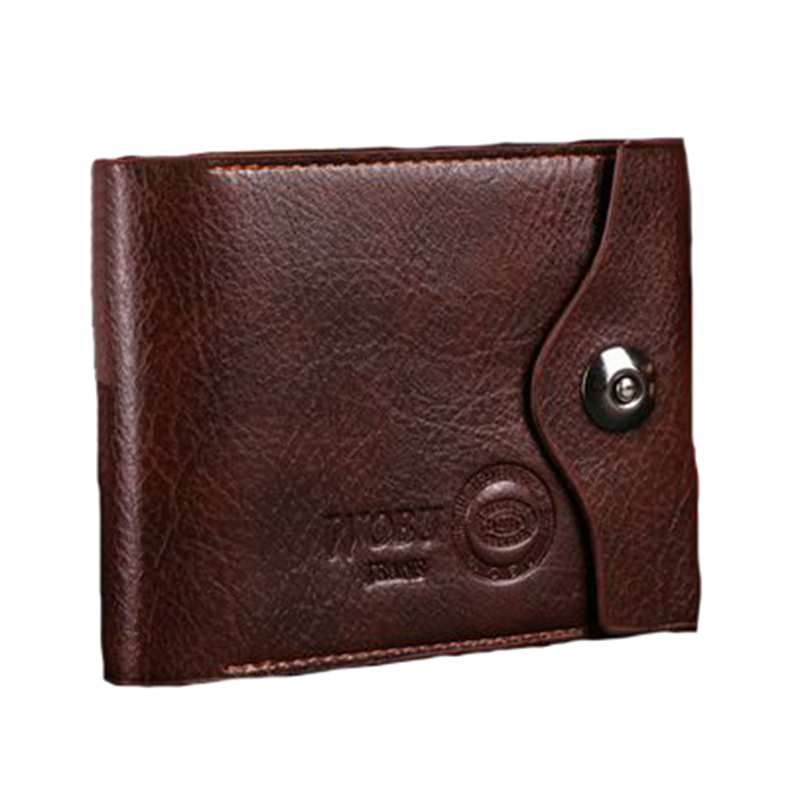 Herren Faux Leder Bifold Brieftasche Braun Gutschrift Identifikation karten halter Schlanke Neue Design Geldbörse