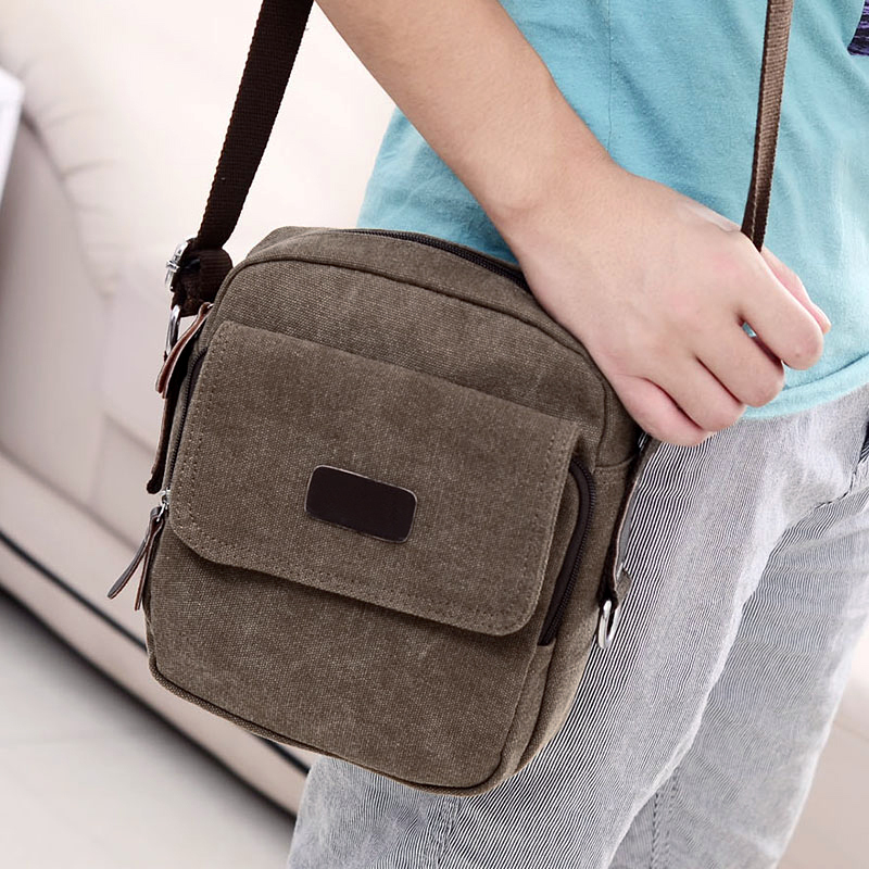 Kaffee Herren Vintage Tasche Kleine Umhängetasche Umhängetasche Neue Klassische