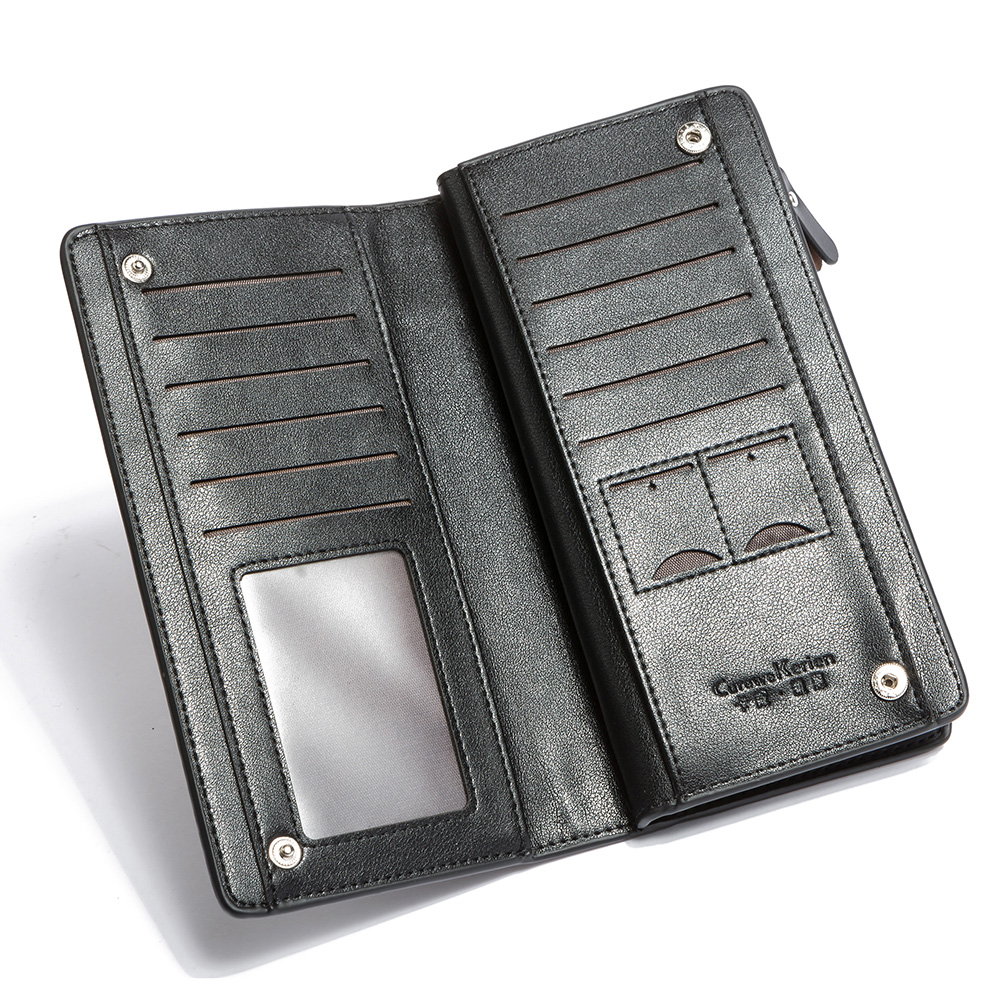 Hot mode Für Herren Marke Design Geldbörsen Business Langen Reißverschluss Geldbörse Ehren