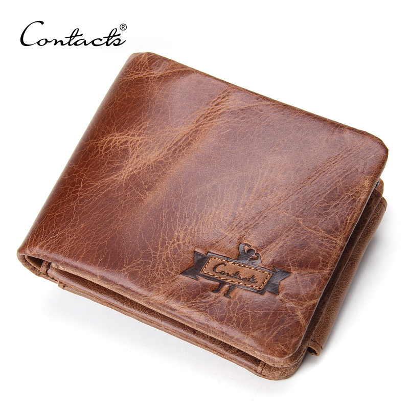 100% echtes Leder Herren Brieftaschen Europäischen und Amerikanischen Stil Wallet Zip Münzfach Leder Geld