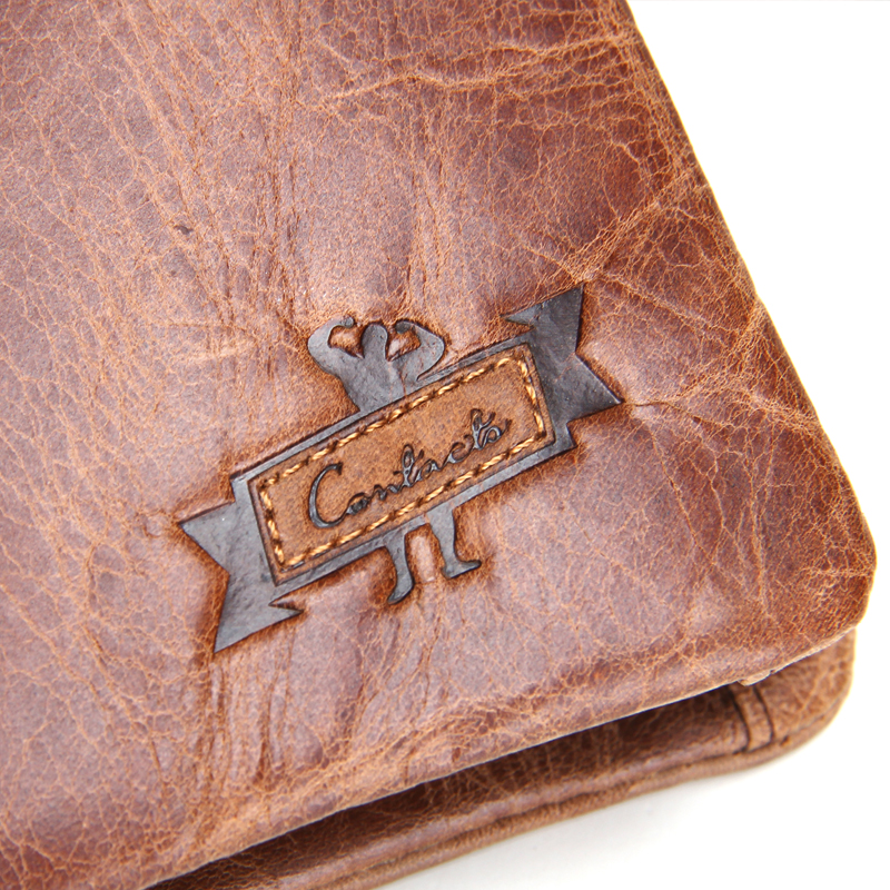 100% echtes Leder Herren Brieftaschen Europäischen und Amerikanischen Stil Wallet Zip Münzfach Leder Geld