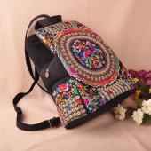 Nationalen trend stickerei Ethnische Rucksack Damen handgemachte blume Gestickte Tasche Reisetaschen Schultasche