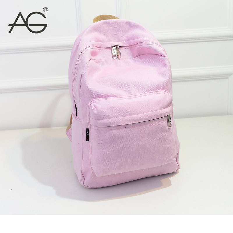 Heißer neue Marke Design Mode schwarz Leinwand Damen Rucksack lässig Reise Taschen adrette Schultaschen