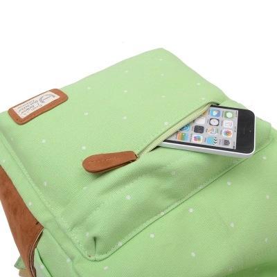 Neue candy farbe leinwand Damen Rucksäcke mode trend casual mädchen Schultaschen dot druck Rucksack umhänge