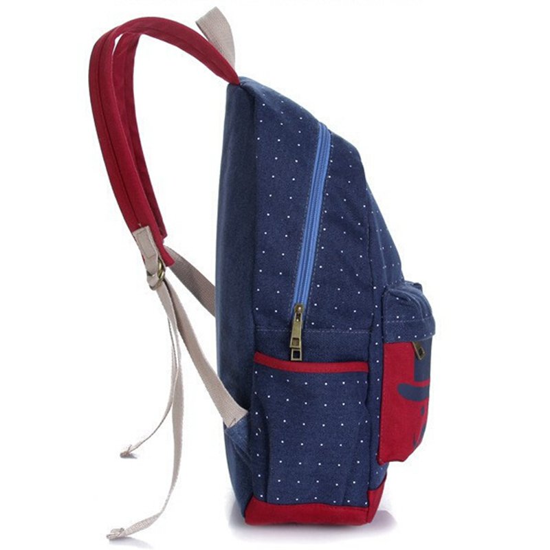 Neue Mode Damen Rucksack Candy Farbe Famous Brand Beard Schultasche Für Damen Casual Dot Big Schnurrbart Rucksäck