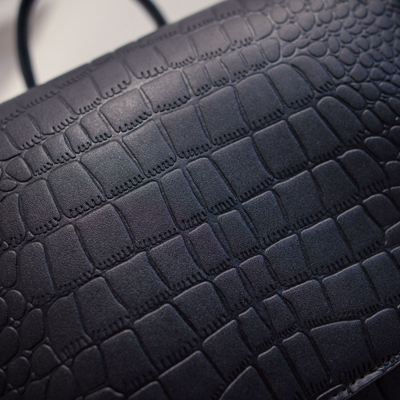 Toposhine Neue Pu Leder Quadrat Alligator Damen Rucksack Solide Einfache Schul Designer Rucksack Hübsche