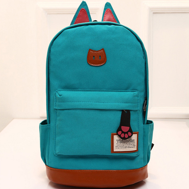 mode neue förderung leinwand katzenohren Herren und Damen Rucksack koreanische version Umhängetasche Rucksäcke