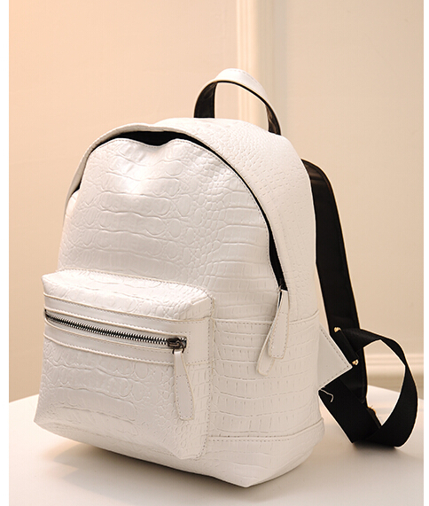 mode Damen Leder Rucksäcke Alligator Krokodil Schultaschen Für Jugendliche Mädchen Weibliche Wandern
