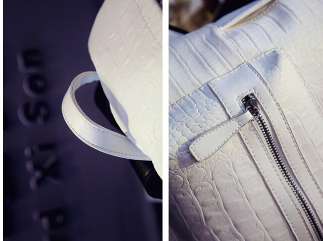 mode Damen Leder Rucksäcke Alligator Krokodil Schultaschen Für Jugendliche Mädchen Weibliche Wandern