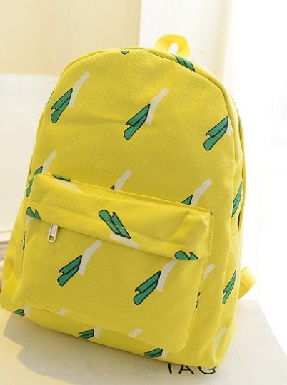 Nettes Mädchen Banana Muster Druck Damen Rucksäcke Reisen Outdoor Praktische Schultaschen Einzigartige Mode