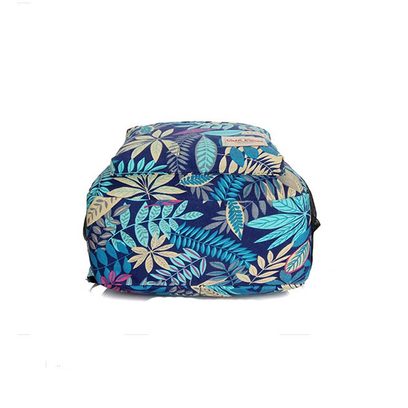 Damen Rucksäcke druck verlässt Rucksack mochila Rucksack fashion leinwand Taschen retro casual Schultasche