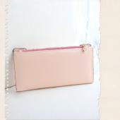 Mode Damen Tasche Lady Lange Geldbörse Weiblichen Candy Farbe bogen Knoten Pu Leder Carteira Feminina