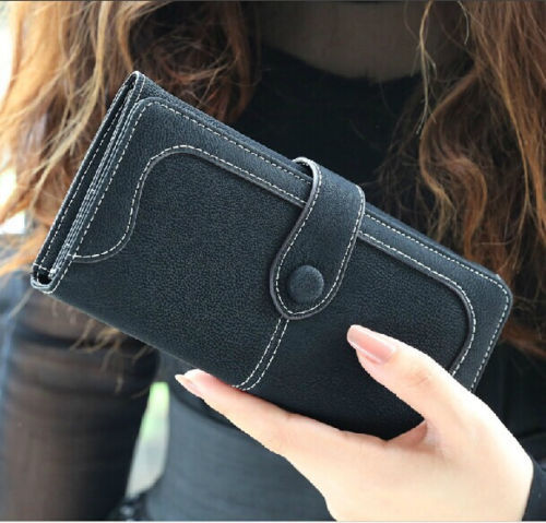 1 stück Heißer Damen Dame Mode carteira feminina Retro Matte nähen Brieftasche Langen Kartenhalter