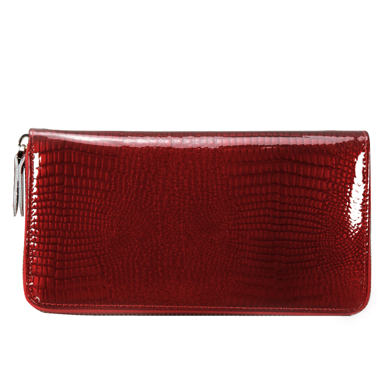 Echtes Leder Brieftasche RindsLeder Damen Brieftaschen Kupplung Langen Design Geldbörse Taschen Handtasche Mode