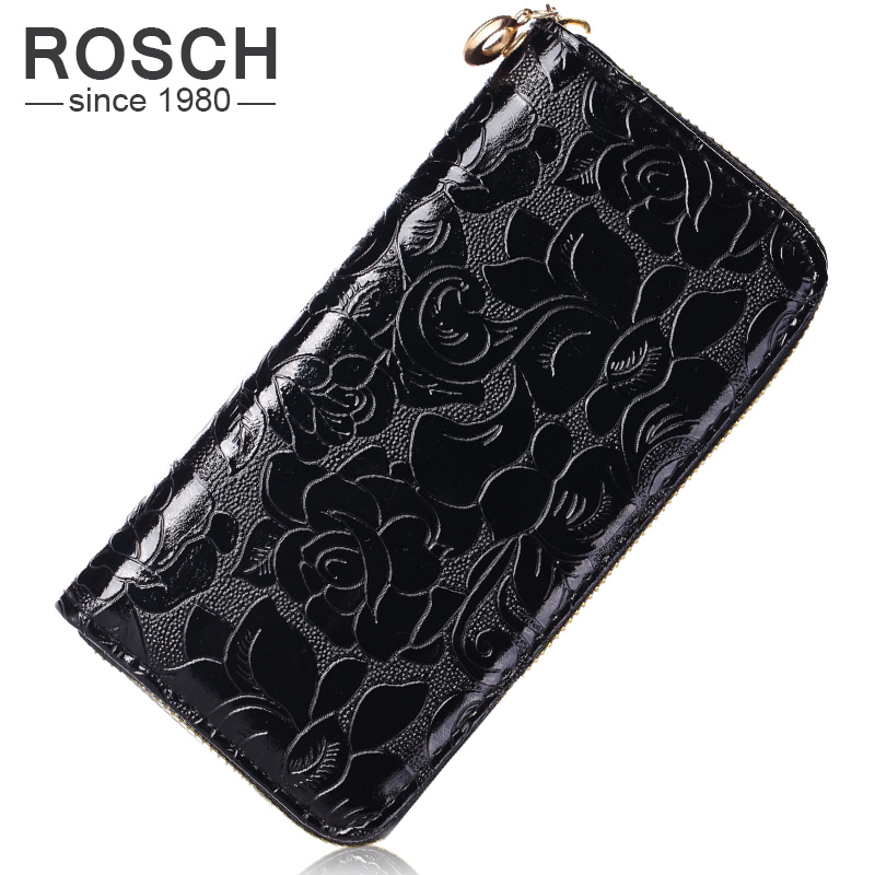 neue Mode Damen Geldbörsen Pu Leder Rote Brieftasche Reißverschluss Kupplung Geldbörse MS floral