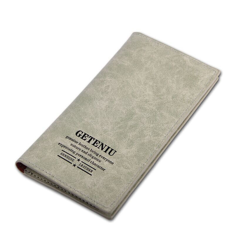 Drei Schicht Gefaltet PU Leder Lange Mappen Unisex Oxhide Karte Geldbörse Herren Damen Wasserdichte Rindle