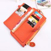 2 Art Günstige Pu Leder Brieftasche Carteira Feminina Lychee Relief Lange Damen Brieftaschen Kupplung Geldböse