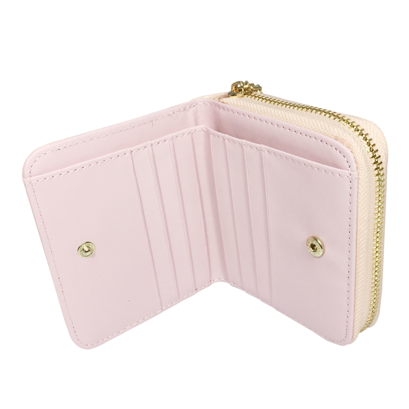 LackLeder Damen Kurze Geldbörsen Damen Kleine Brieftasche Reißverschluss Geräumige Geldböse