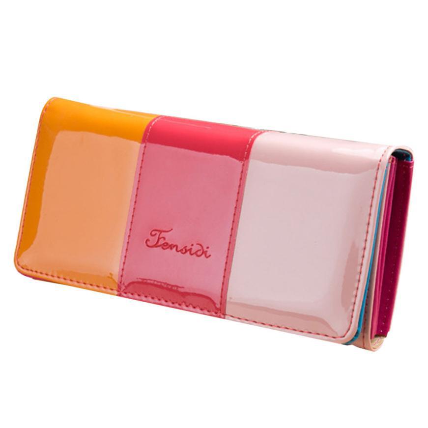 neue Ankunft Damen Brieftasche tragbare Damen Geldbörse Frische Handy lange weibliche Brieftaschen Damen Purse