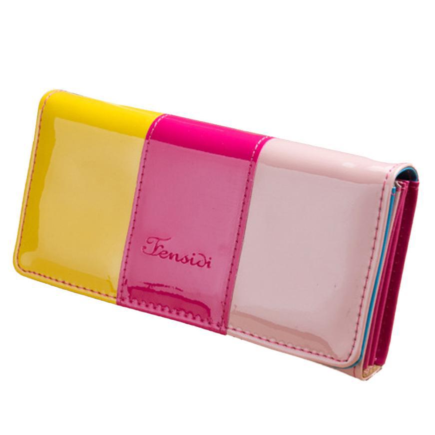 neue Ankunft Damen Brieftasche tragbare Damen Geldbörse Frische Handy lange weibliche Brieftaschen Damen Purse