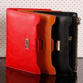 10 Farbe Mode PU Damen Brieftasche Multifunktionale Reißverschluss Lange Brieftasche Vintage Damen Kupplung