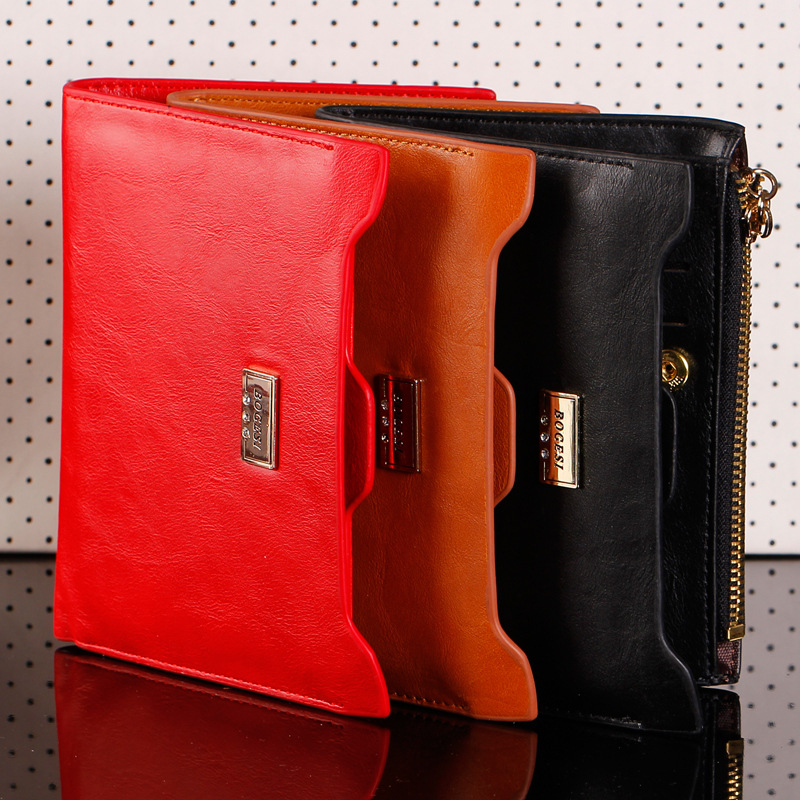 10 Farbe Mode PU Damen Brieftasche Multifunktionale Reißverschluss Lange Brieftasche Vintage Damen Kupplung