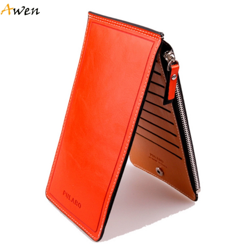 Awen Neue Mode Lange Design FettLeder Damen Brieftaschen Ultradünne Leder Geldbörsen Für Damen