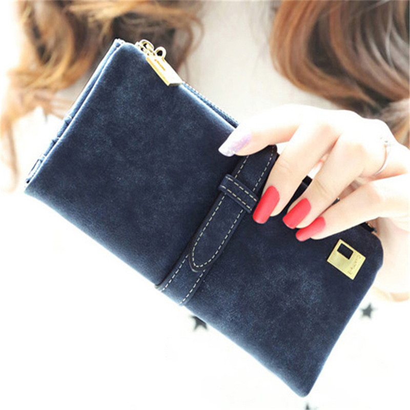 marke Neue 6 Farben Mode Dame Taschen Damenmappen PU Handtaschen Leder Geldbörse Lang Beliebte Kartenhalter