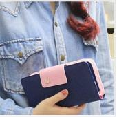 neue Ankunft hohe Qualität Damen Brieftasche Marke Damen Handtasche candy Farbe Damen lange Geldbörsen