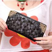 Fashion Hot Lady Damen PU Leder Lange Geldbörse Brieftasche Kupplung ReißverschlussTasche Kartenhalter