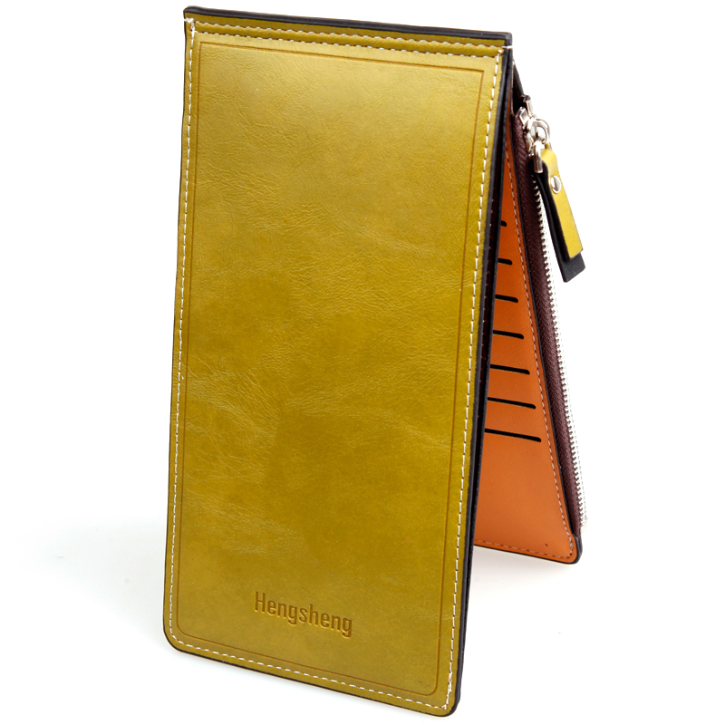 Huafei Neue Modemarke Brieftasche Damen Brieftasche Bunte Ultradünne Münze Reißverschluss