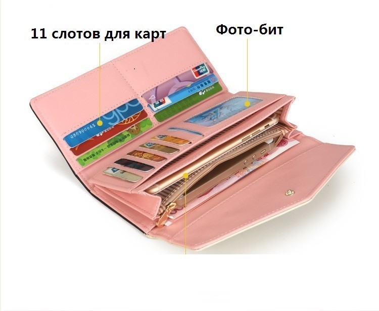 Luxus Lange Designer Berühmte Marke Handtasche Damen Leder Damen Geldbörsen Weiblicher Geldbeutel Handliche