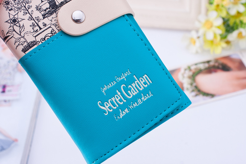 Neue Angekommene weibliche Lange Geldbörsen Mode 2 falten Floral Print Brand Design Casual dame Geldbörse